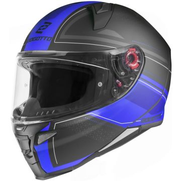 Bogotto FF110 Cinder Mat Zwart Blauw Integraalhelm