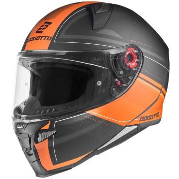 Bogotto FF110 Cinder Mat Zwart Oranje Integraalhelm