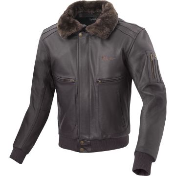 Bogotto Aviator Donker Bruin Leren Motorjas