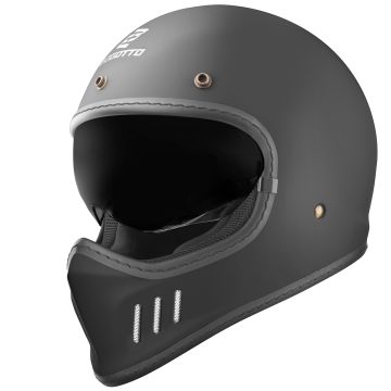 Bogotto FF980 Black Matt Cafe Racer Cross Helmet