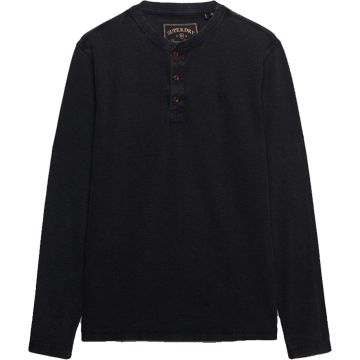 Superdry & Co Waffle Henley Shirt met lange mouwen
