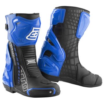 Bogotto Donington Zwart Blauw Motorlaarzen