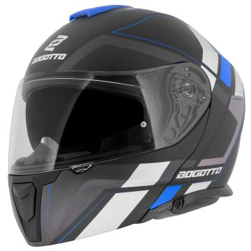 Bogotto FF403 Murata Blauw Zwart Systeemhelm