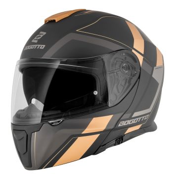 Bogotto FF403 Murata Brons Zwart Grijs Systeemhelm