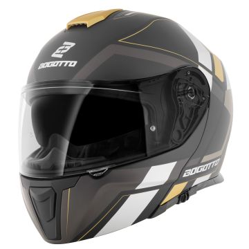 Bogotto FF403 Murata Zwart Gold Systeemhelm