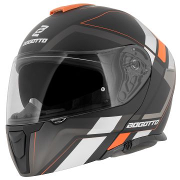 Bogotto FF403 Murata Oranje Zwart Systeemhelm