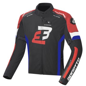 Bogotto GPX Waterdichte Zwart Rood Blauw Textiele Motorjas