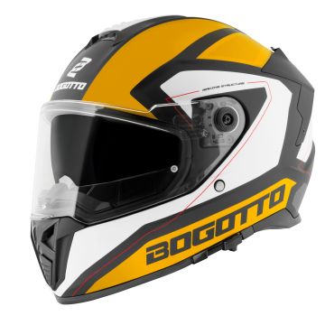 Bogotto FF122 BGT Wit Geel Integraalhelm