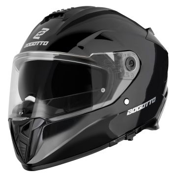 Bogotto FF122 SVK Solid Zwart Integraalhelm