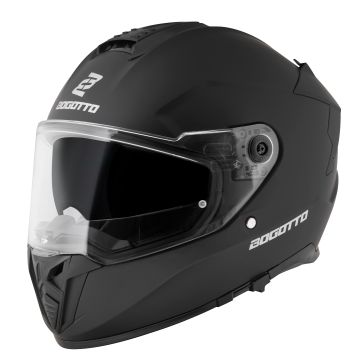 Bogotto FF122 SVK Solid Mat Zwart Integraalhelm