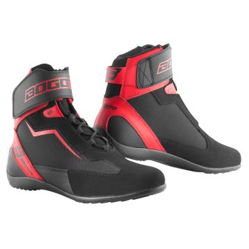 Bogotto Mix District Motorschoenen Zwart Rood 