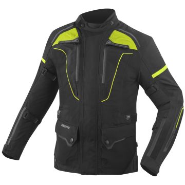 Bogotto Shado 2in1 Waterdichte Zwart Neon Geel Textiele Motorjas