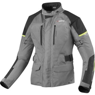 Bogotto Aveno 3in1 Waterdichte Dames Textiele Motorjas Zilver 