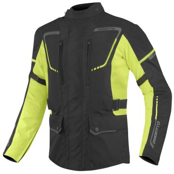 Bogotto Azury 2in1 Waterdichte Zwart Neon Geel Textiele Motorjas
