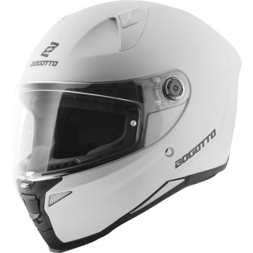 Bogotto FF110B Solid Wit Integraalhelm