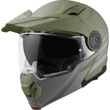 Bogotto FG-102 Duo Groen Fiberglas Systeemhelm