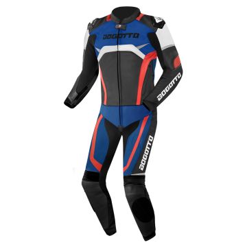 Bogotto Misano Zwart Wit Rood Blauw 2-Delig Motorpak