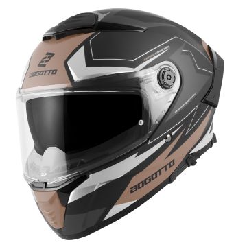 Bogotto FF118 Vilial Mat Zwart Bruin Integraalhelm
