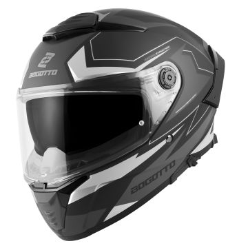 Bogotto FF118 Vilial Mat Zwart Grijs Integraalhelm