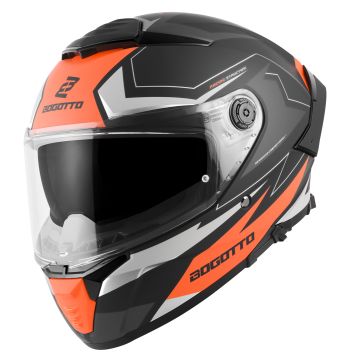 Bogotto FF118 Vilial Mat Zwart Oranje Integraalhelm