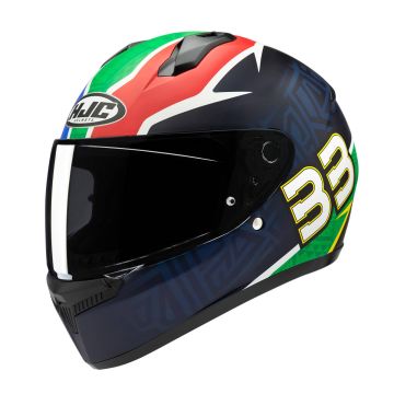 HJC C10 Brad Binder 33 Integraalhelm Zwart Groen