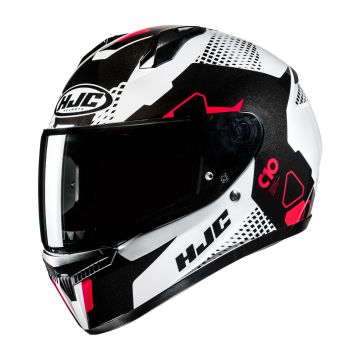 HJC C10 Aspa Zwart Wit Rood Integraalhelm