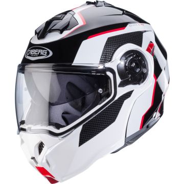 Caberg Duke Evo Move Zwart Wit Rood Systeemhelm