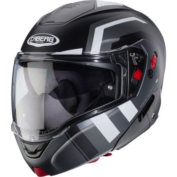 Caberg Horus X Road Mat Zwart Grijs Systeemhelm