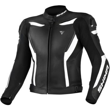 SHIMA Chase Zwart Wit Leren Motorjas