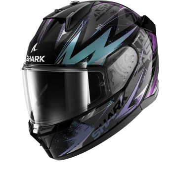 Shark D-Skwal 3 Blast-R Zwart Blauw Paars KGX Integraalhelm