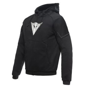 Dainese Daemon-X Safety Hoodie Full Zip Zwart Zwart Wit