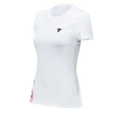Dainese Logo Dames Wit Zwart T-shirt