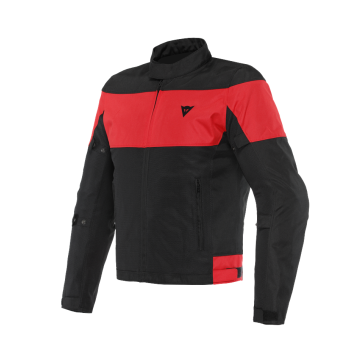 Dainese Elettrica Air Tex Jas Zwart Zwart Lava Rood   