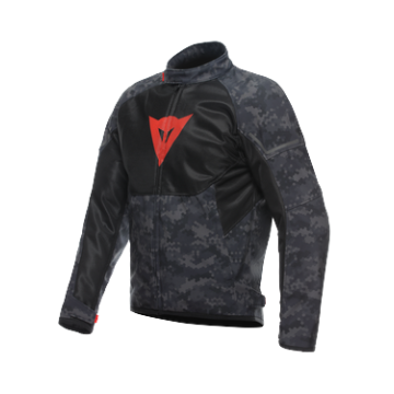Dainese Ignite Air Tex Jas Camo Grijs Zwart Fluo Rood  
