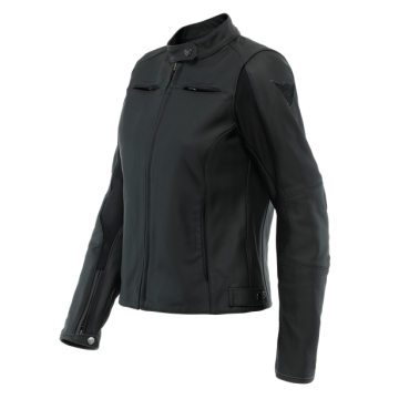 Dainese Razon 2 Leren Jas Dames Zwart     