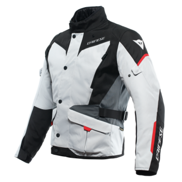 Dainese Tempest 3 D-Dry Jas Glacier Grijs Zwart Lava Rood  
