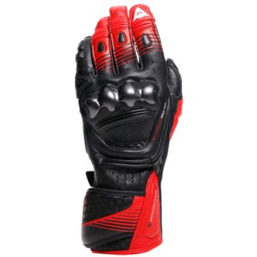 Dainese Fiero Metal Zwart Lava Rood Wit Handschoenen