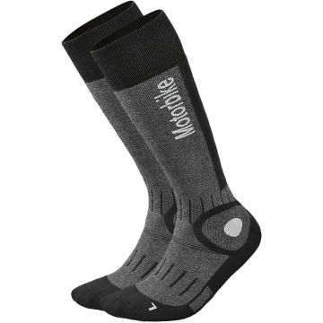 DANE Black Grey Motorcycle Socks