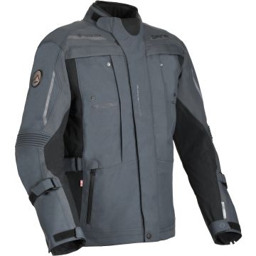 DANE Svendborg Grey Black Waterproof Textile Jacket
