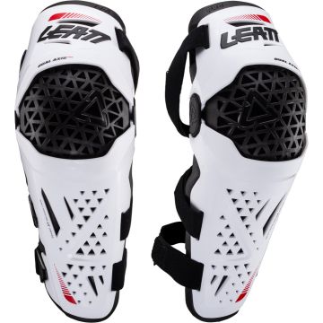 Leatt Dual Axis Pro White Knee and Shin Protectors