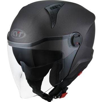 KYT D-City Plain Mat Grijs Jethelm