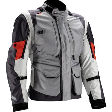 Leatt ADV MultiTour 5.5 Iron Grey Red Waterproof Textile Jacket