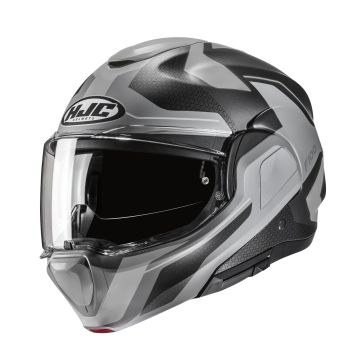 HJC F100 Bios Zwart Grijs Systeemhelm