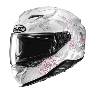 HJC F71 Eliz Grijs Wit Roze Integraalhelm
