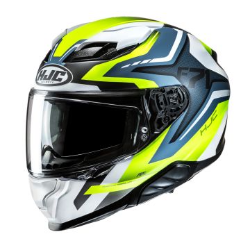 HJC F71 Fes Zwart Wit Blauw Geel Integraalhelm