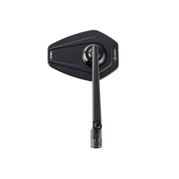 PROTECH XC-120 spiegel CNC gefrees aluminium/spiegelglas zwart