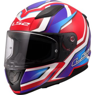 LS2 FF353 Rapid II Flitz Wit Blauw Rood 06 Integraalhelm