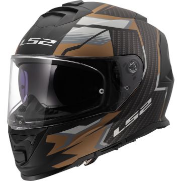 LS2 FF800 Storm II Tracker Zwart Gold 06 Integraalhelm