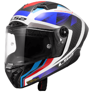 LS2 FF805 Thunder GP Aero Raute Blauw Rood 06 Integraalhelm