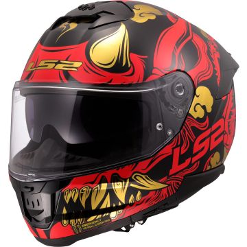 LS2 FF808 Stream II Drako Zwart Rood 06 Integraalhelm